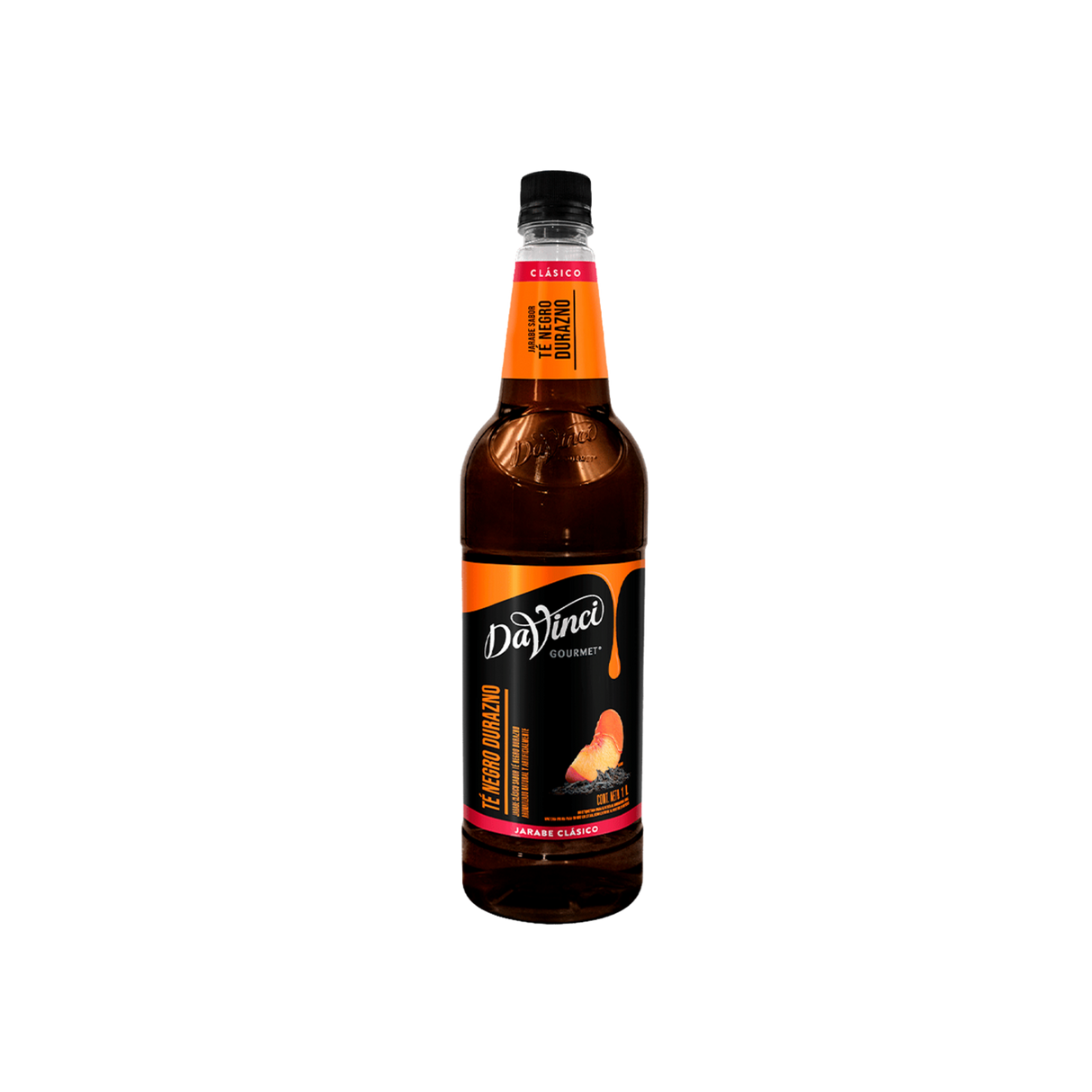 JARABE DAVINCI TE NEGRO DURAZNO CONCENTRADO BOTELLA 1 LITRO