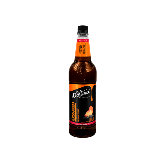 JARABE DAVINCI TE NEGRO DURAZNO CONCENTRADO BOTELLA 1 LITRO
