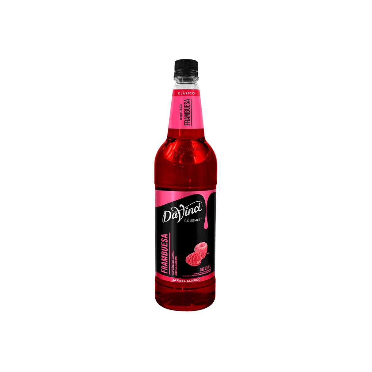 JARABE DAVINCI TÉ NEGRO FRAMBUESA BOTELLA 1 LITRO
