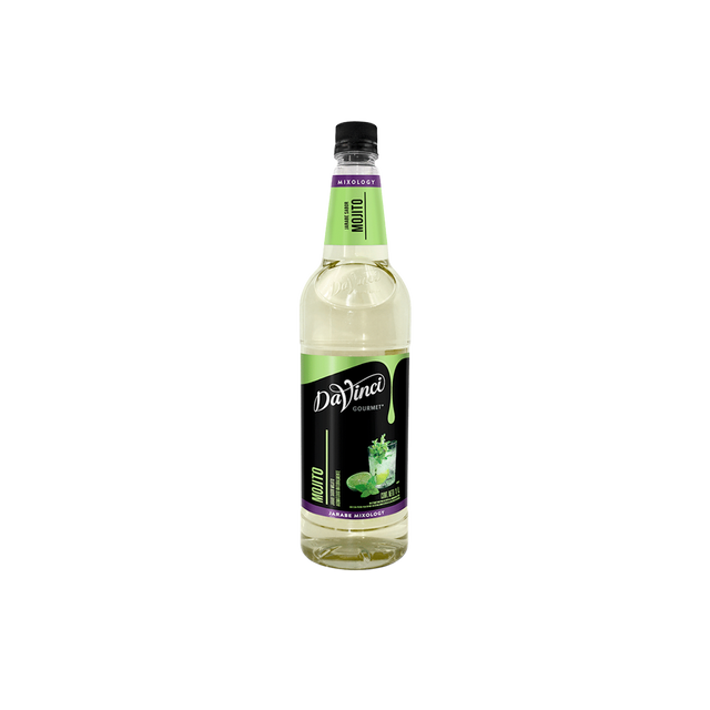 Jarabe DaVinci Sabor MOJITO (Mixología) – Botella 1 Litro | Saborizante Profesional para Bebidas y Cafés