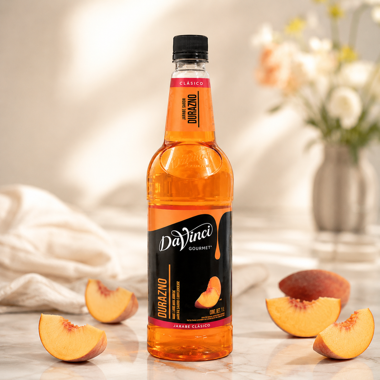 Jarabe DaVinci Durazno Botella 1 Litro