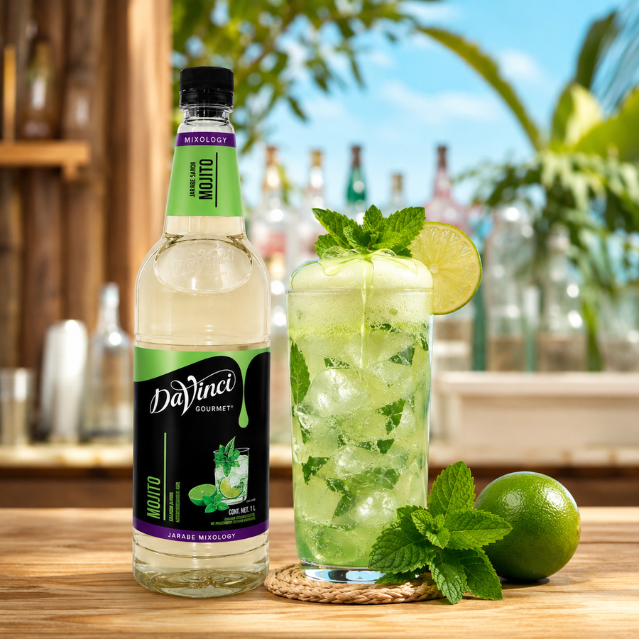 Jarabe DaVinci Mixología Mojito Botella 1 Litro