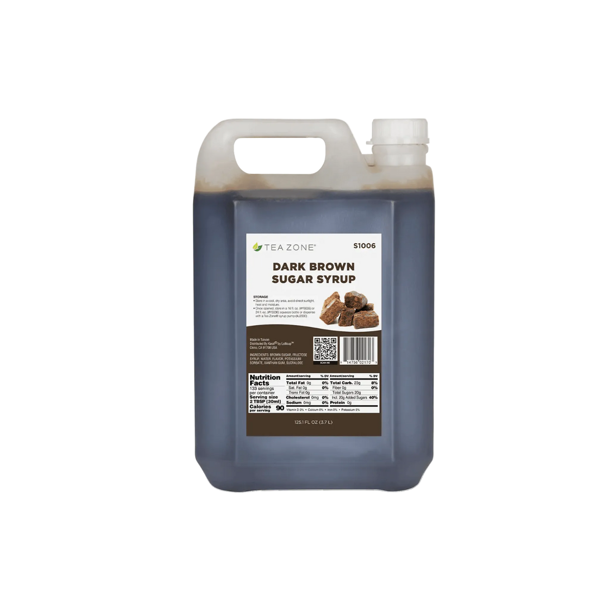 Jarabe Tea Zone sabor Dark Brown Sugar de 3.7 L - Kitchen Experts KEX Concentrados Tea ZoneKitchen Experts KEX