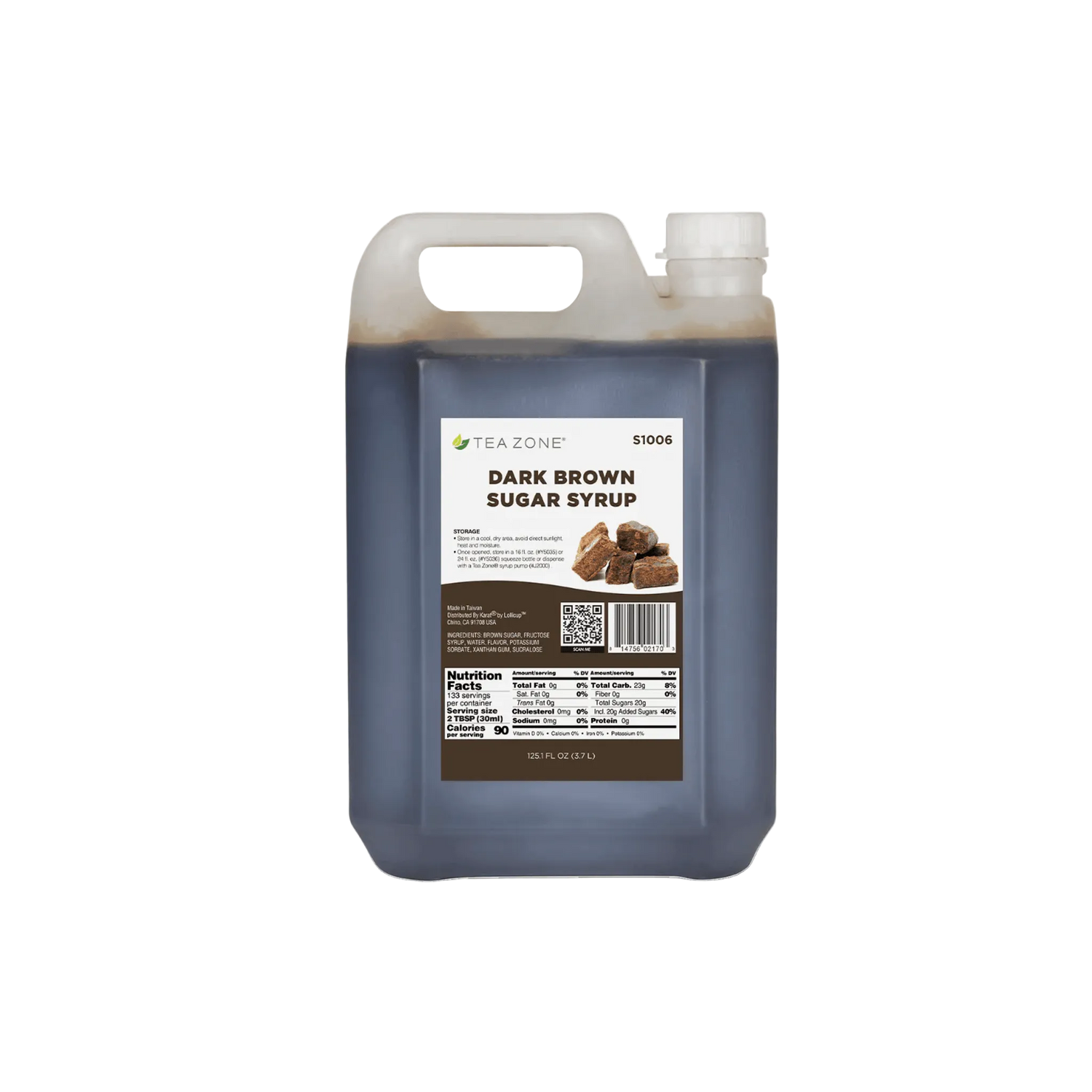 Jarabe Tea Zone sabor Dark Brown Sugar de 3.7 L - Kitchen Experts KEX Concentrados Tea ZoneKitchen Experts KEX
