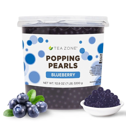 POPPING PEARLS BLUEBERRY MORA AZUL TEA ZONE BOTE 3200 GRAMOS | PERLITAS EXPLOSIVAS | POPPING BOBA