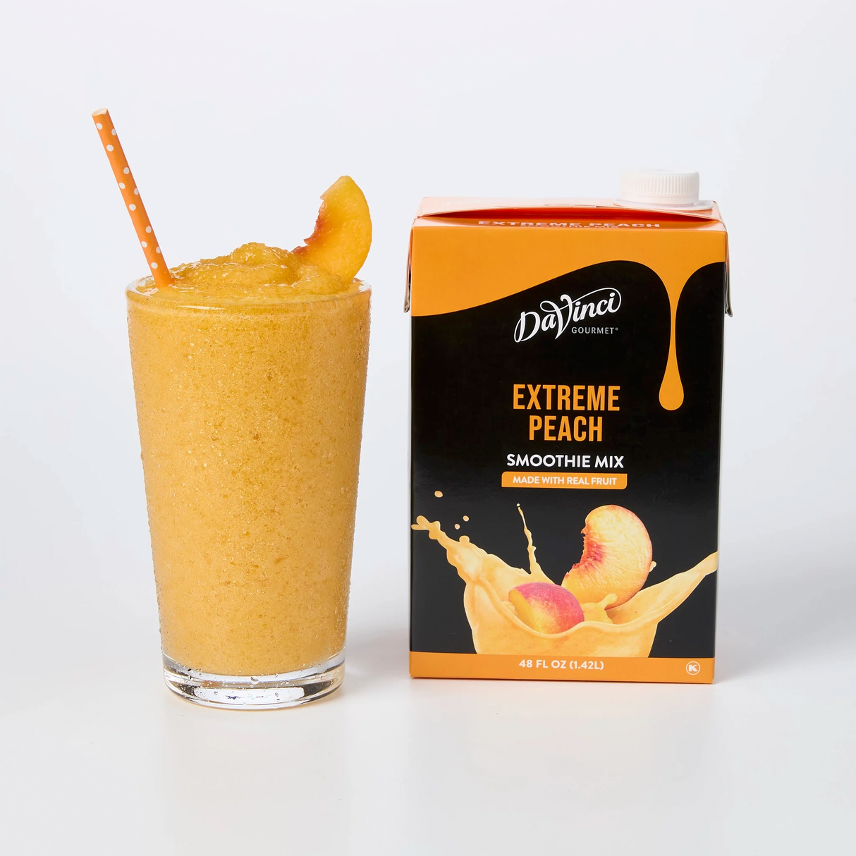 SMOOTHIE MIX DAVINCI GOURMET DE 1.42 L SABOR PEACH EXTREME - DURAZNO - CONCENTRADO