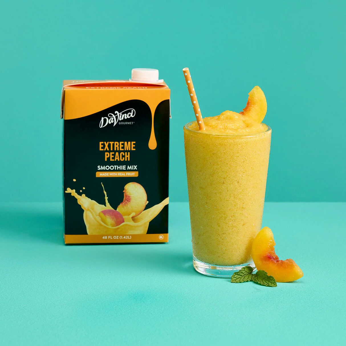 SMOOTHIE MIX DAVINCI GOURMET DE 1.42 L SABOR PEACH EXTREME - DURAZNO - CONCENTRADO