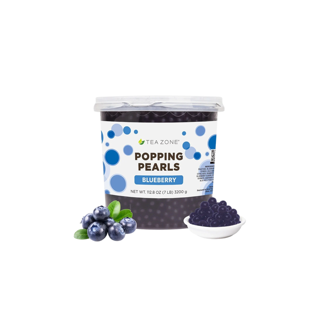 POPPING PEARLS BLUEBERRY MORA AZUL TEA ZONE BOTE 3200 GRAMOS