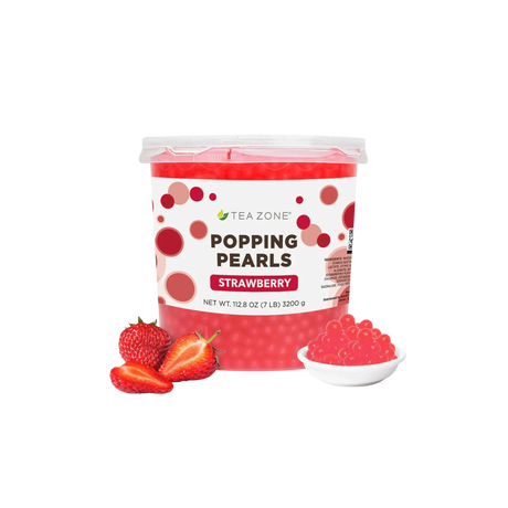 POPPING PEARLS FRESA TEA ZONE BOTE 3200 GRAMOS
