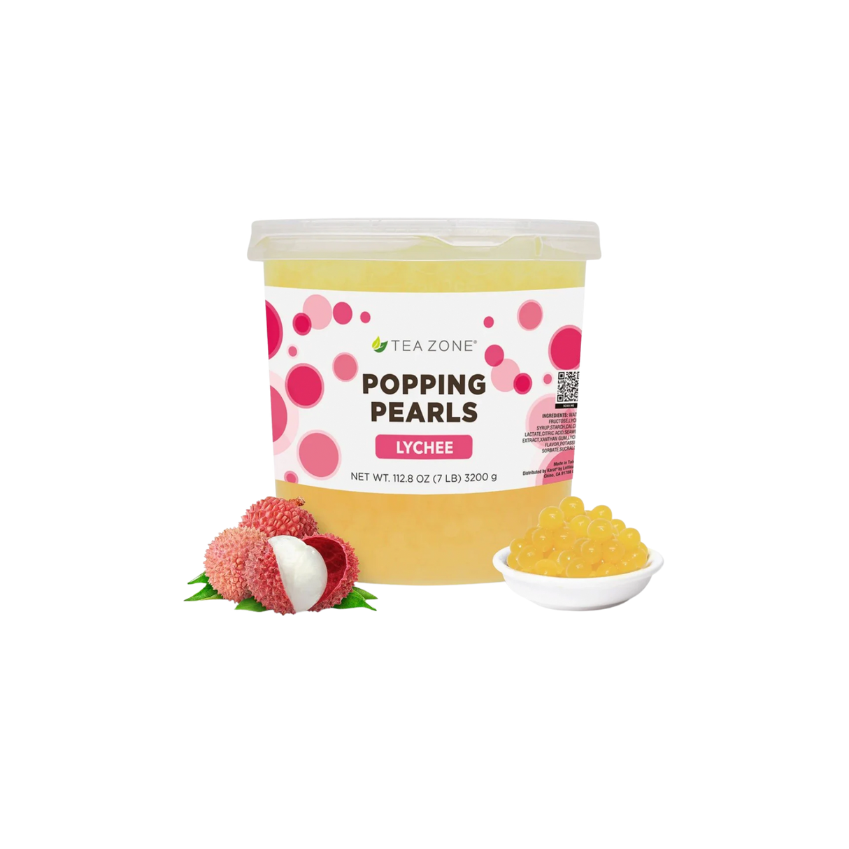 POPPING PEARLS LICHEE TEA ZONE BOTE 3200 GRAMOS