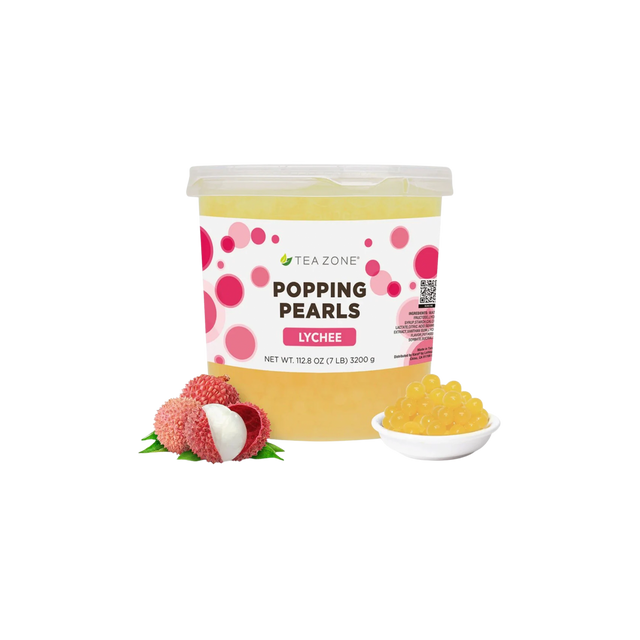 POPPING PEARLS LICHEE TEA ZONE BOTE 3200 GRAMOS