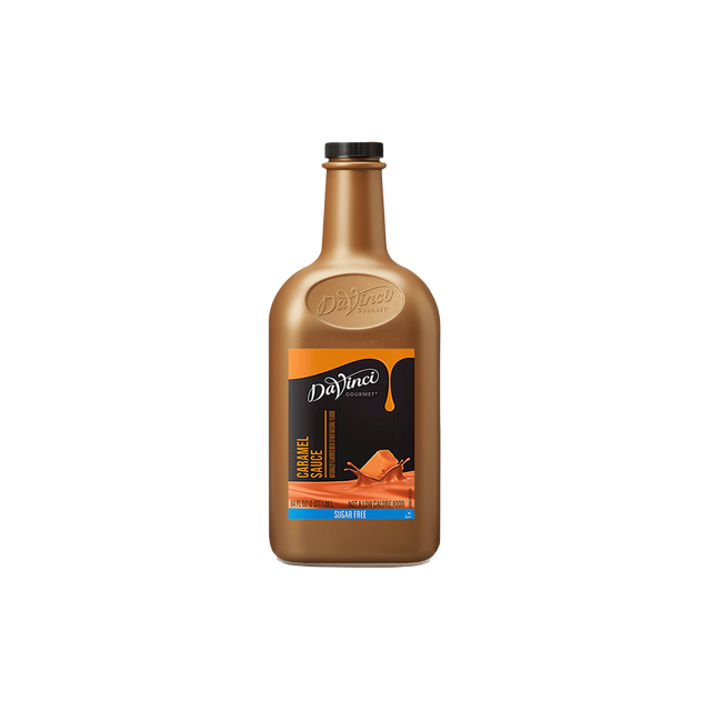 SALSA DAVINCI CARAMELO SUGAR FREE BOTELLA 1/2 GALON