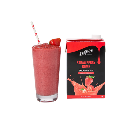 SMOOTHIE MIX DAVINCI GOURMET DE 1.42 L SABOR STRAWBERRY BOMB - FRESA 
