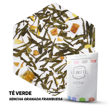 TE VERDE SENCHA GRANADA FRAMBUESA EURO TE BOLSA 250 GRAMOS