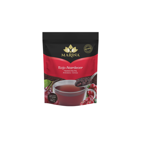 TISANA FRUTAL ARANDANO CEREZA ROJO ATARDECER MARINA BOLSA 500 GRAMOS