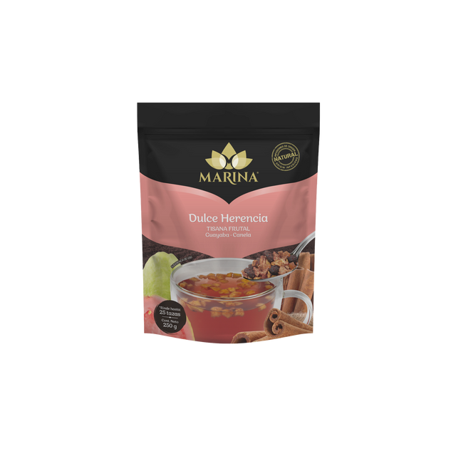 TISANA FRUTAL GUAYABA CANELA DULCE HERENCIA MARINA BOLSA 500 GRAMOS