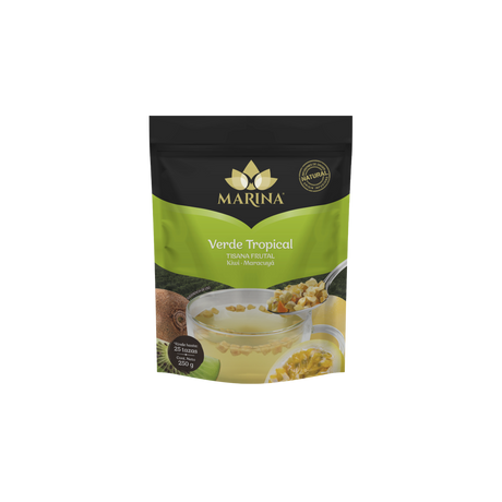 TISANA FRUTAL KIWI Y MARACUYA VERDE TROPICAL MARINA BOLSA 250 GRAMOS