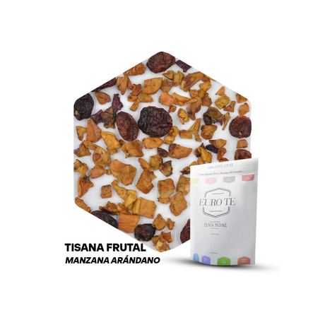 TISANA FRUTAL MANZANA ARANDANO EURO TE 250 GRAMOS