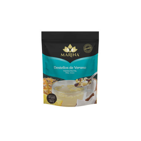 TISANA FRUTAL PIÑA COCO DESTELLOS DE VERANO MARINA BOLSA 250 GRAMOS