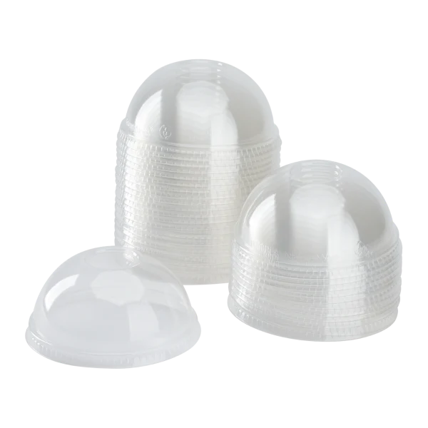 Tapa de domo de plástico para vaso transparente | para vaso de 12 oz, 16 oz y 20 oz