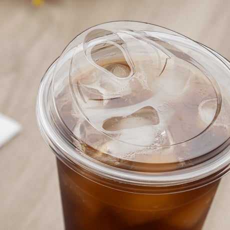 Tapa para vasos sin pajita | PET- Transparentes | Sin tapón | para vaso de 12oz, 16 oz y 20 oz