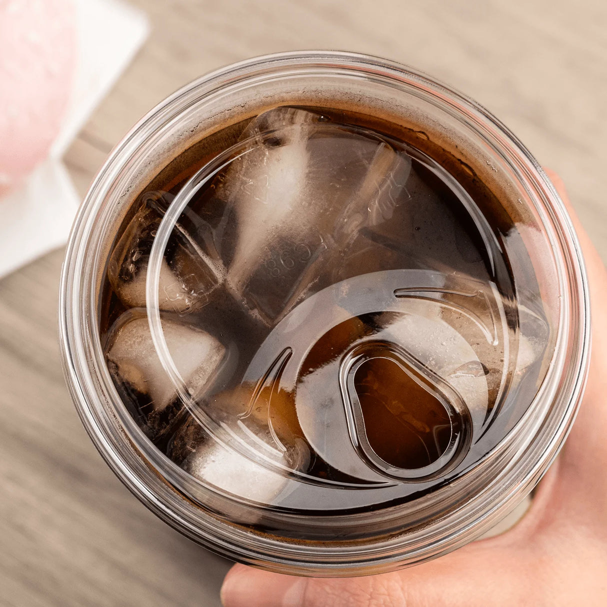 Tapa para vasos sin pajita