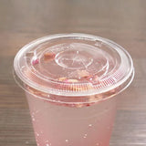 Tapa plana para vaso con orificio para popote | para vaso de 12 oz, 16 oz y 20 oz