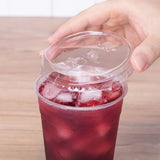Tapas Sipper con tapa abatible y orificio para popote | para vaso de 12oz, 16 oz y 20 oz