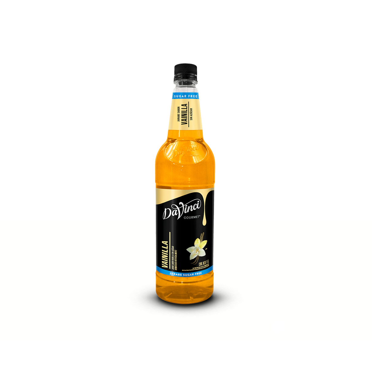 DAVINCI VANILLA SUGAR FREE SYRUP 1 LITER BOTTLE