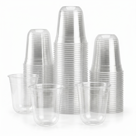 Vaso Tipo U PET de 12 oz para Bebidas Frías | Marca Twinco