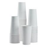 Vasos para café de papel de 20 oz, color Blanco