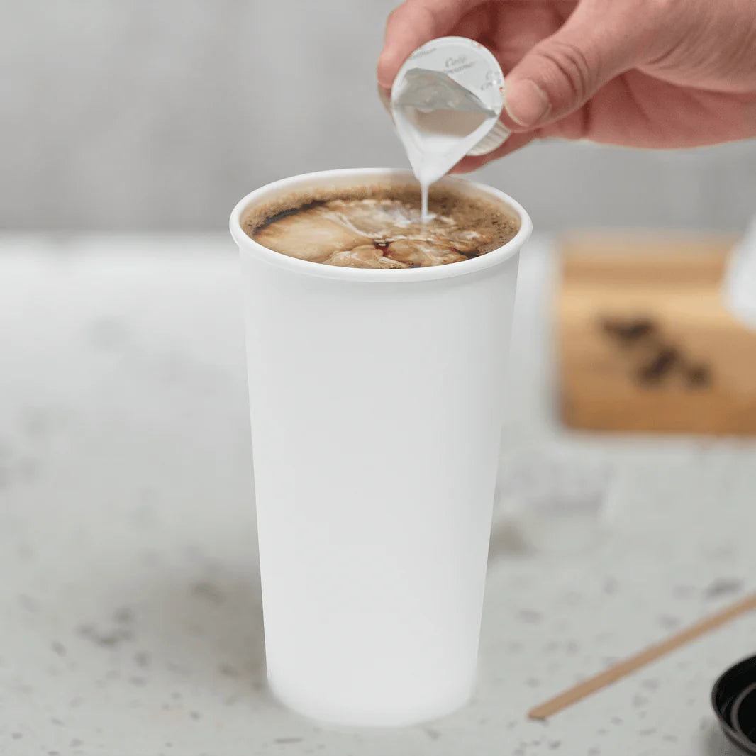 Vasos para café de papel de 20 oz, color Blanco 