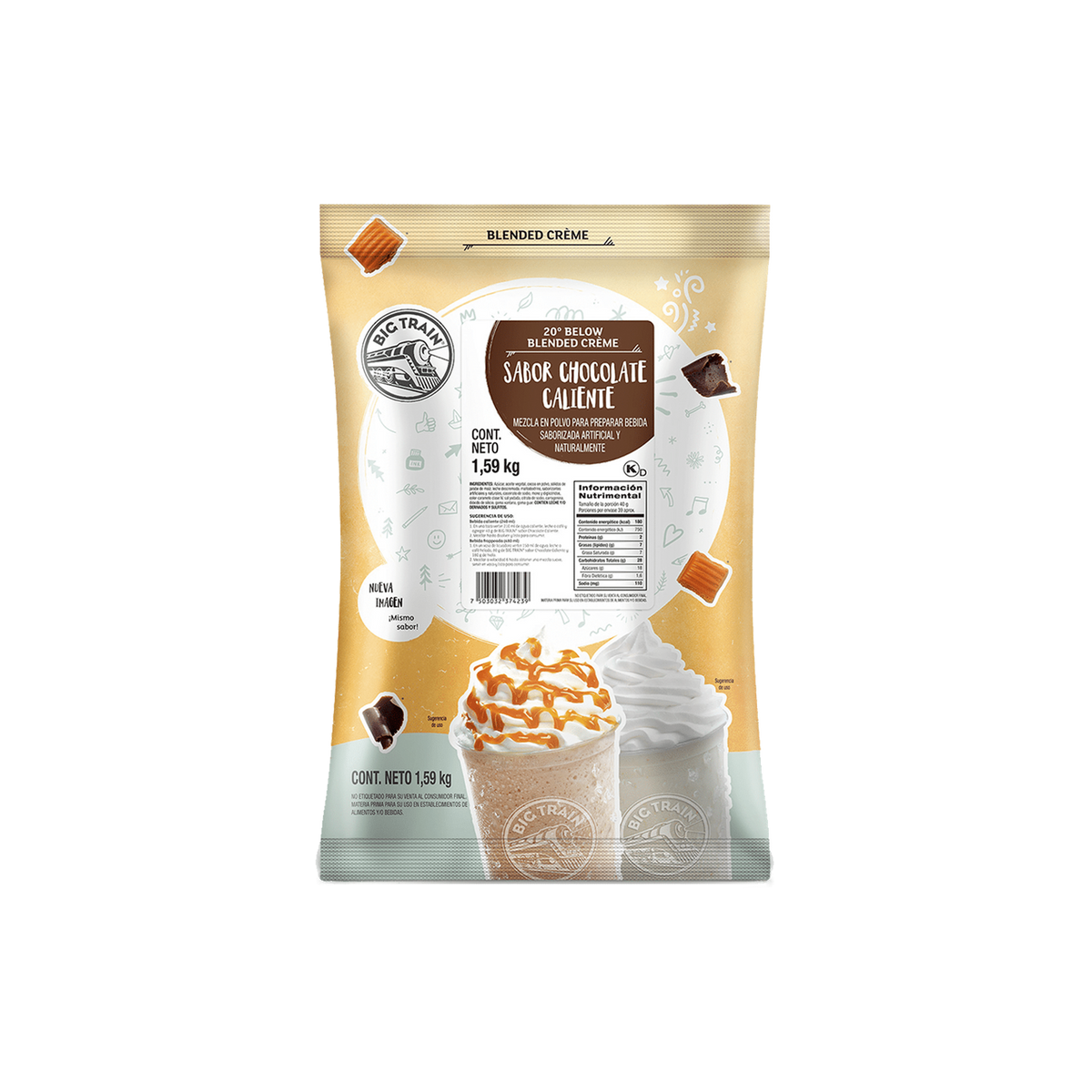 Base Big Train 20 Below Hot Chocolate Bolsa 1590 Gramos