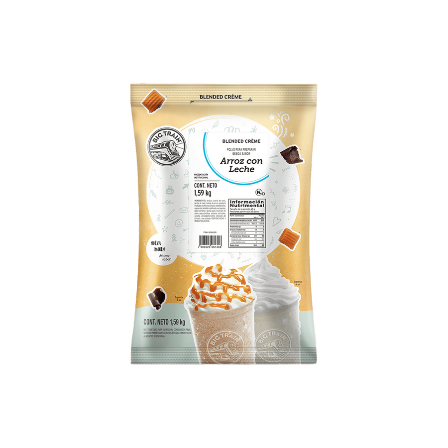 Base Big Train Arroz con Leche Bolsa 1.59 kg