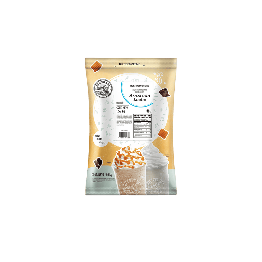 Big Train Base Arroz Leche 1.59 Kg para cafeterías | Kitchen Experts KEX