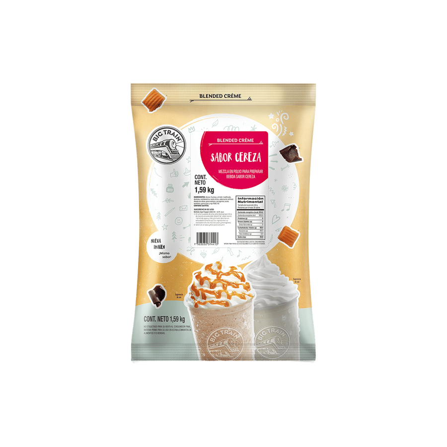 Base Big Train Cereza Cherry Flavor Bolsa 1590 Gramos