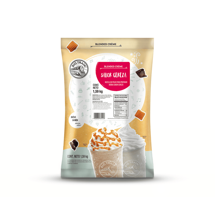 BASE BIG TRAIN CEREZA CHERRY FLAVOR BOLSA 1590 GRAMOS - Kitchen Experts KEXBases para bebidasBig TrainKitchen Experts KEX