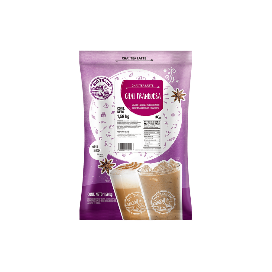 Base Big Train Sabor Chai Frambuesa | Bolsa 1590 Gramos