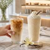 Base Big Train Chai Vainilla Sugar Free Bolsa 1590 Gramos - en uso en barra de cafetería