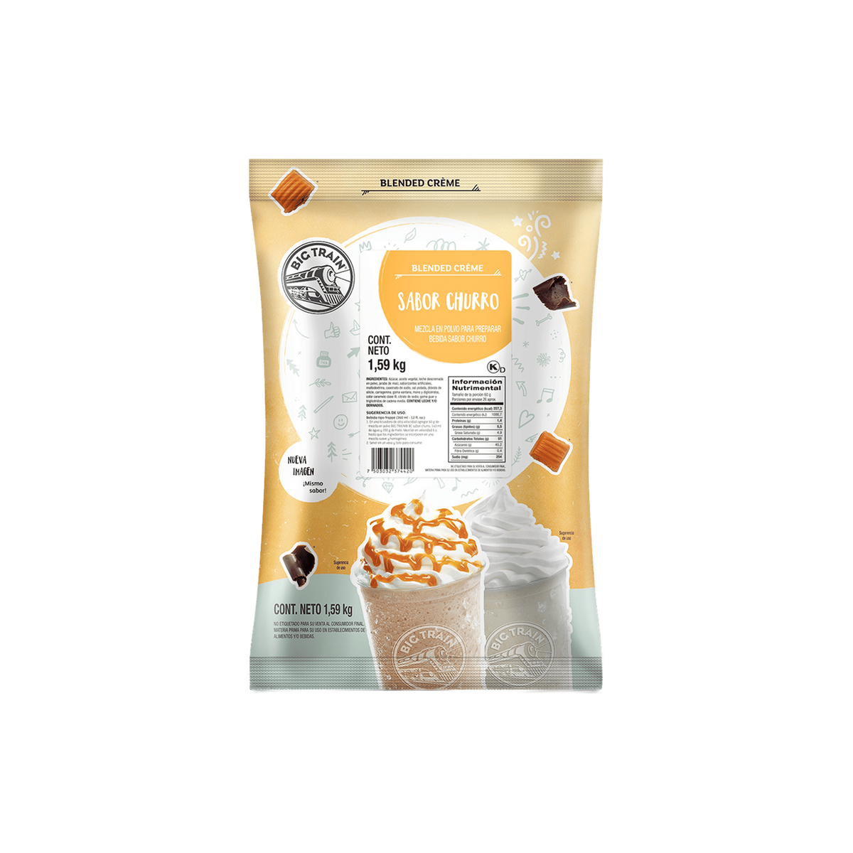 Base Big Train Chocolate Peanut Butter Bolsa 1.59 kg