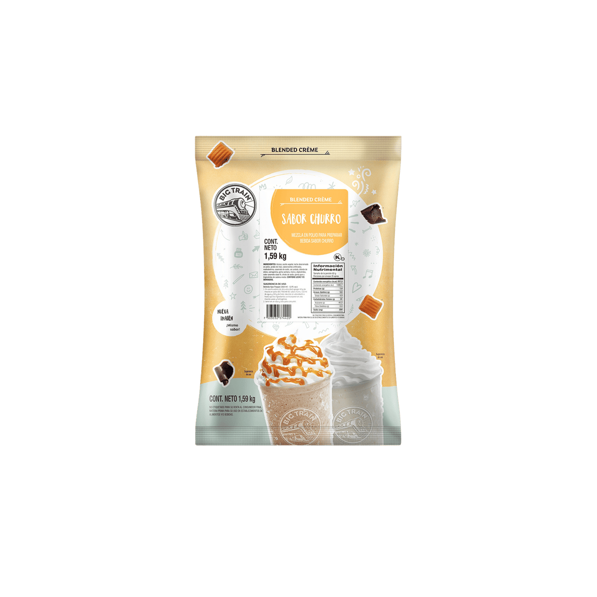 BASE BIG TRAIN CHURRO FLAVOR 1.59 KG