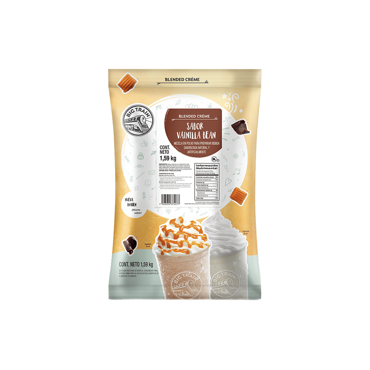 Base Big Train Vainilla Bean 1.59 kg