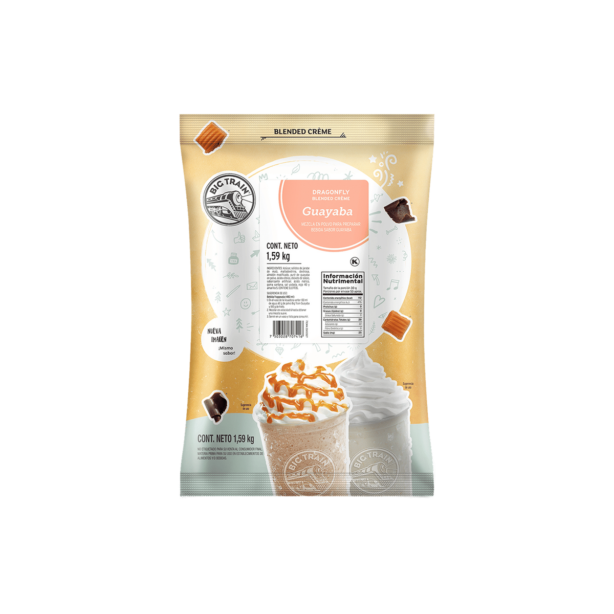Base Big Train Guayaba Bolsa 1590 Gramos