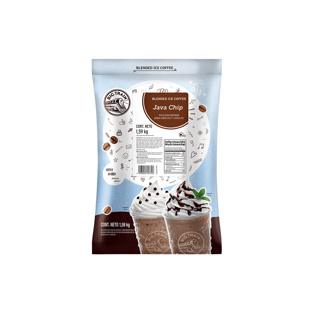 Base Big Train Java Chip Flavor Bolsa 1.59 kg