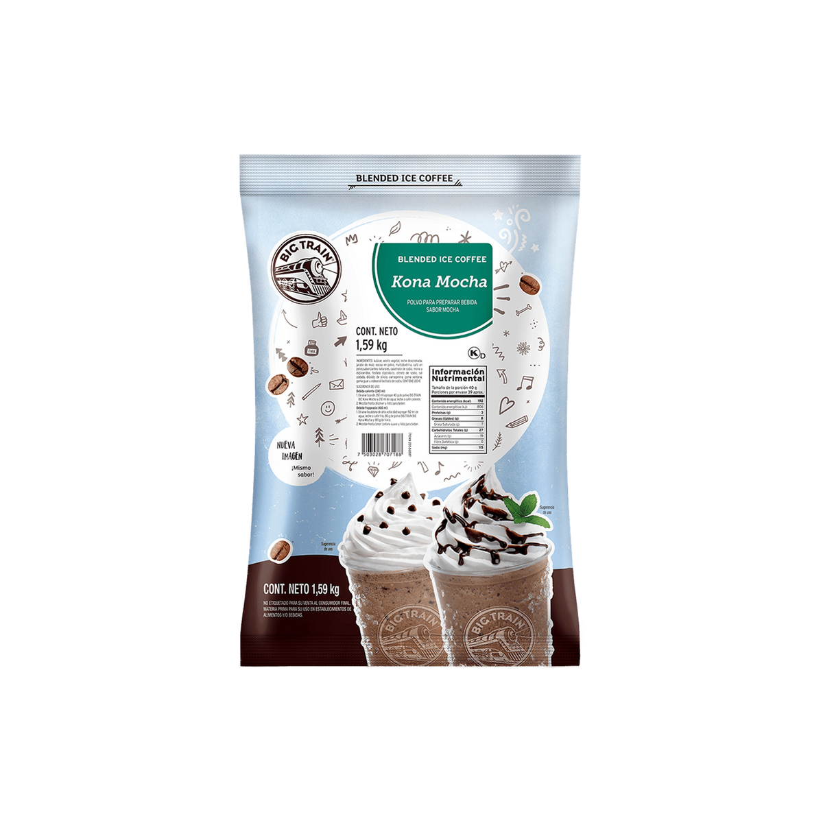Base Big Train Kona Mocha Bolsa 1.59 kg