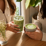 Base Big Train Matcha Flavor Bolsa 1590 Gramos - en uso en barra de cafetería
