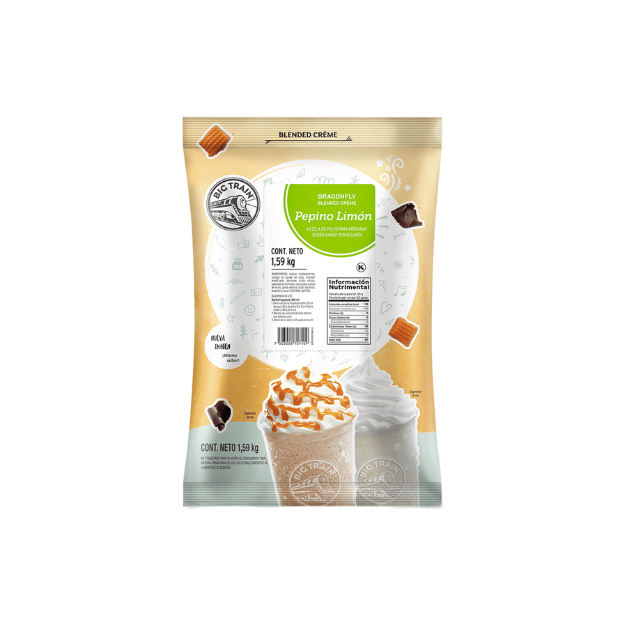 Base Big Train Pepino Limón Bolsa 1590 Gramos