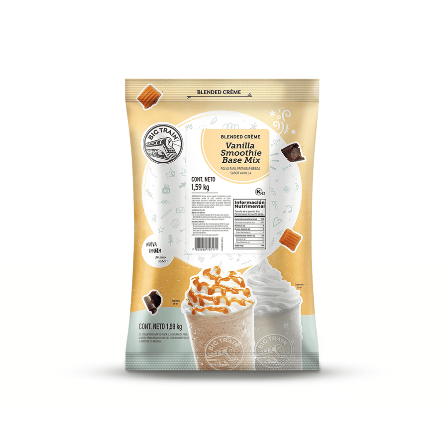 Big Train Base Vanilla Smothie Mix 1.59 Kg para cafeterías | Kitchen Experts KEX