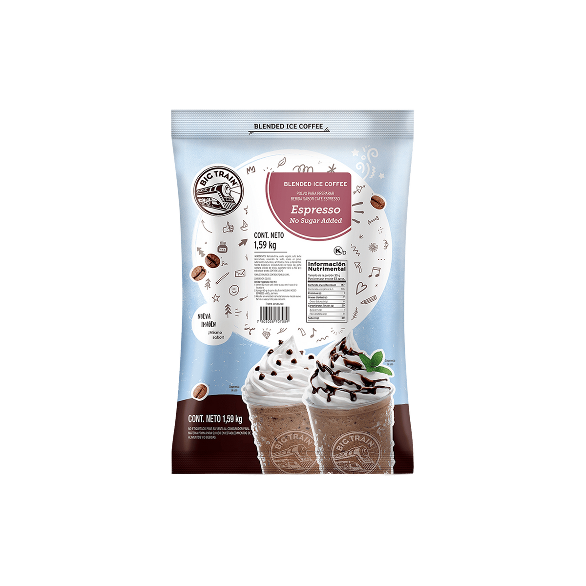 Base Big Train Espresso Sugar Free 1.59 kg