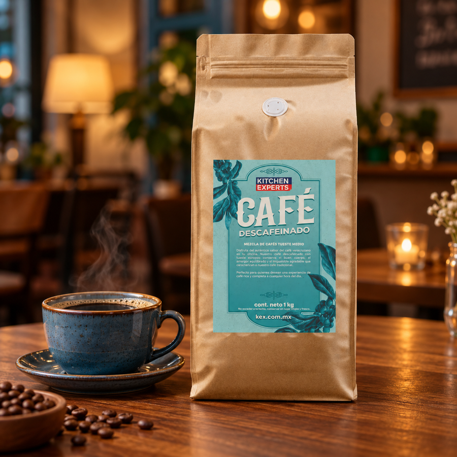 Café Descafeinado Veracruz 1 Kilogramo en escenario de cafetería